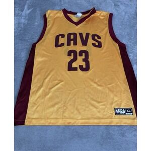 Cleveland Cavaliers LeBron James NBA Jersey Men's Size XL Yellow